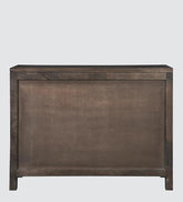 Corsica Ethan Wooden Ultra-Wide Crockery Unit Solid Wood & Clear Glass Sideboard Storage Cabinet & Chest